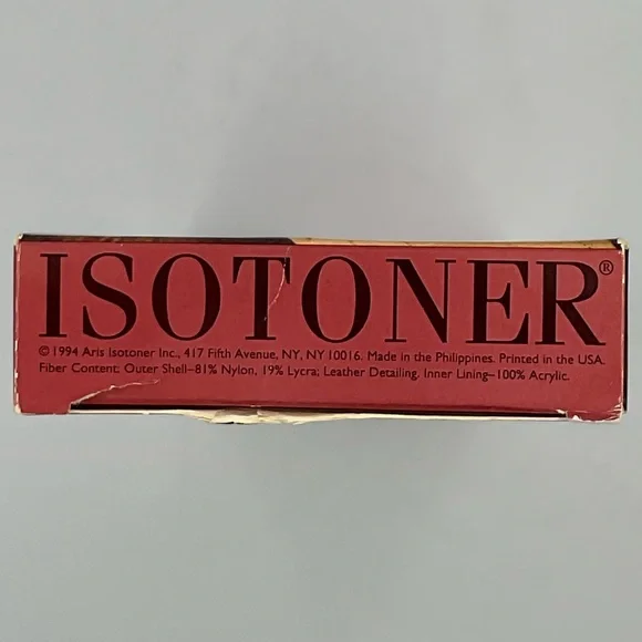 New Vintage 1994 Isotoner Warm Tailored Classic Knit-Lined Gloves - Brown - Picture 8 of 8